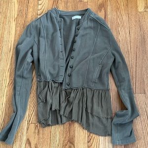 Altard state green button up jacket